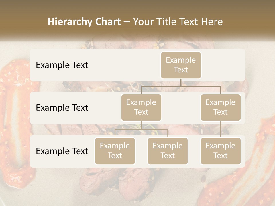 A Plate Of Meat With Sauce On The Side PowerPoint Template