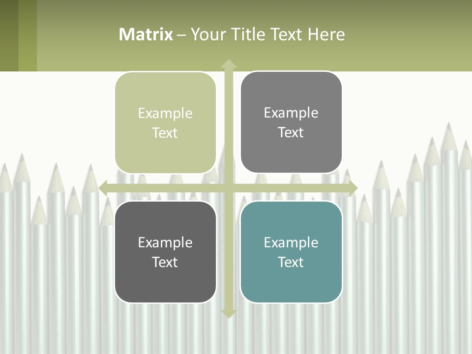 A Bunch Of Pencils Are Lined Up In A Row PowerPoint Template