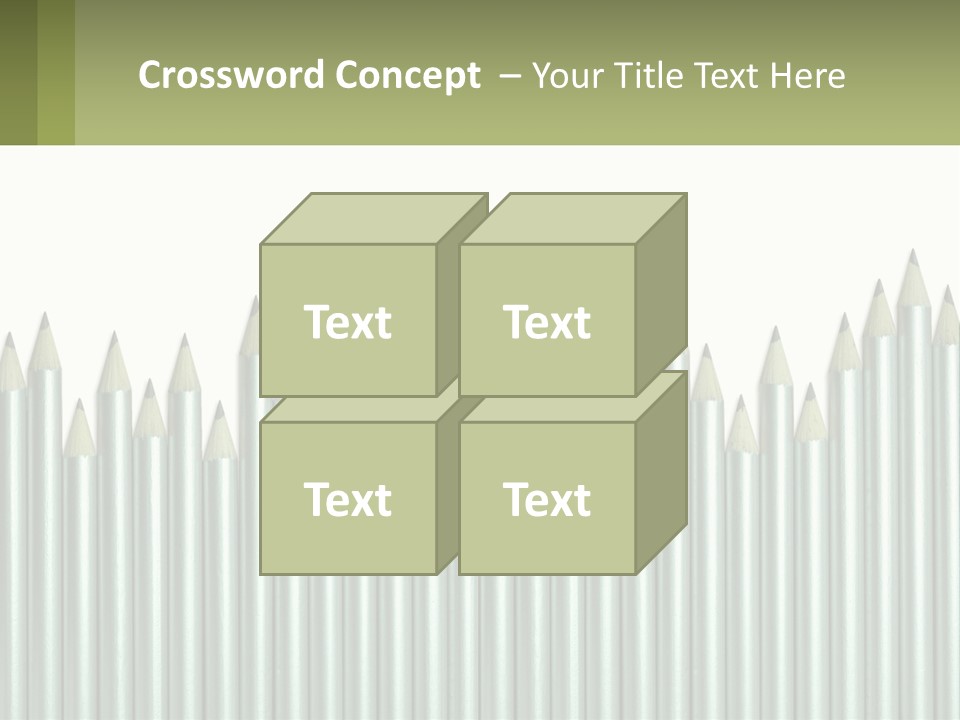 A Bunch Of Pencils Are Lined Up In A Row PowerPoint Template