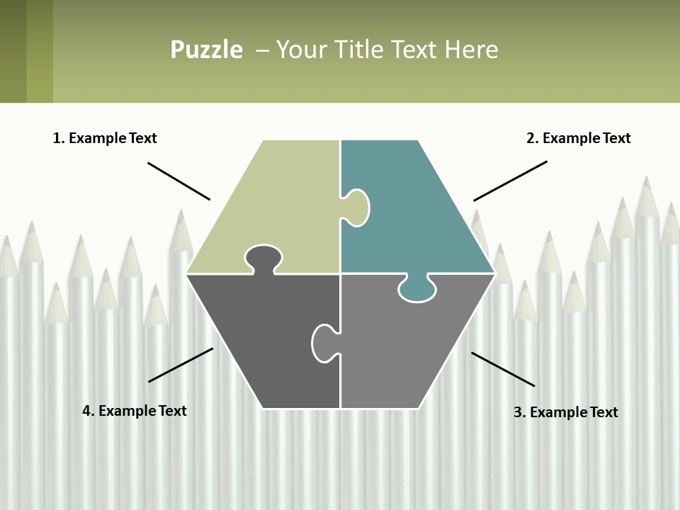 A Bunch Of Pencils Are Lined Up In A Row PowerPoint Template