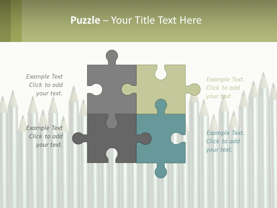 A Bunch Of Pencils Are Lined Up In A Row PowerPoint Template