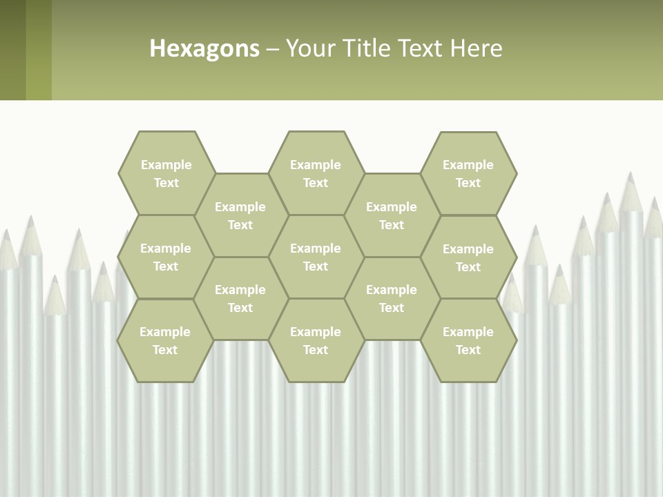 A Bunch Of Pencils Are Lined Up In A Row PowerPoint Template