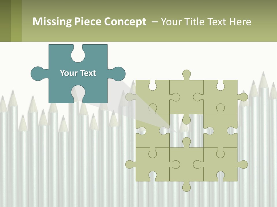 A Bunch Of Pencils Are Lined Up In A Row PowerPoint Template