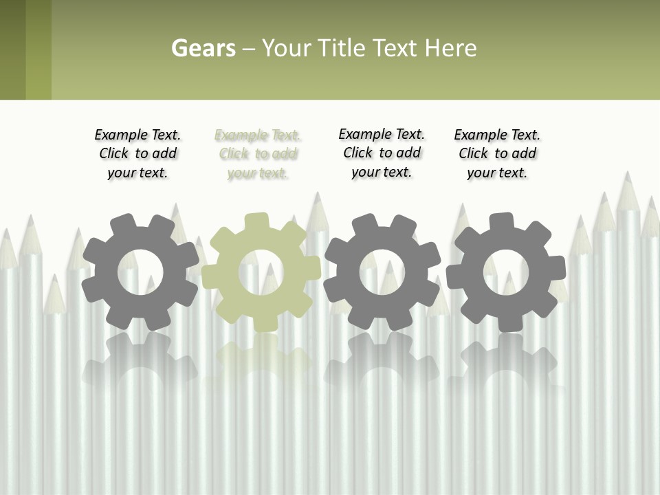 A Bunch Of Pencils Are Lined Up In A Row PowerPoint Template