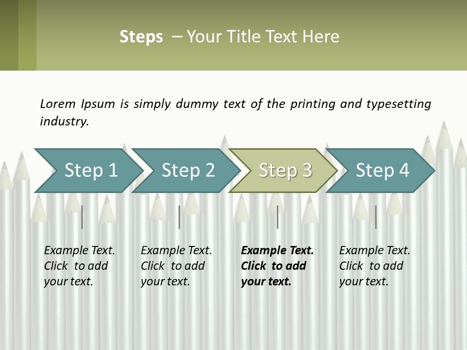 A Bunch Of Pencils Are Lined Up In A Row PowerPoint Template