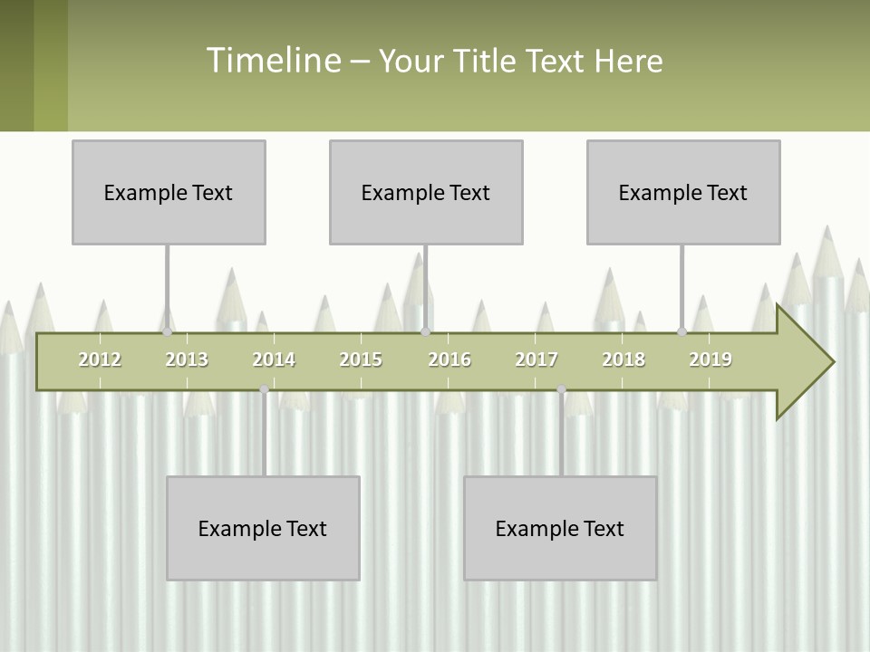 A Bunch Of Pencils Are Lined Up In A Row PowerPoint Template