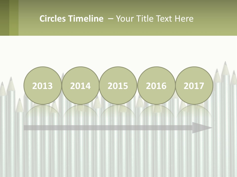 A Bunch Of Pencils Are Lined Up In A Row PowerPoint Template