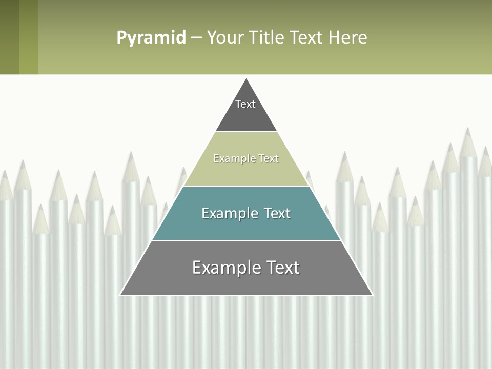 A Bunch Of Pencils Are Lined Up In A Row PowerPoint Template