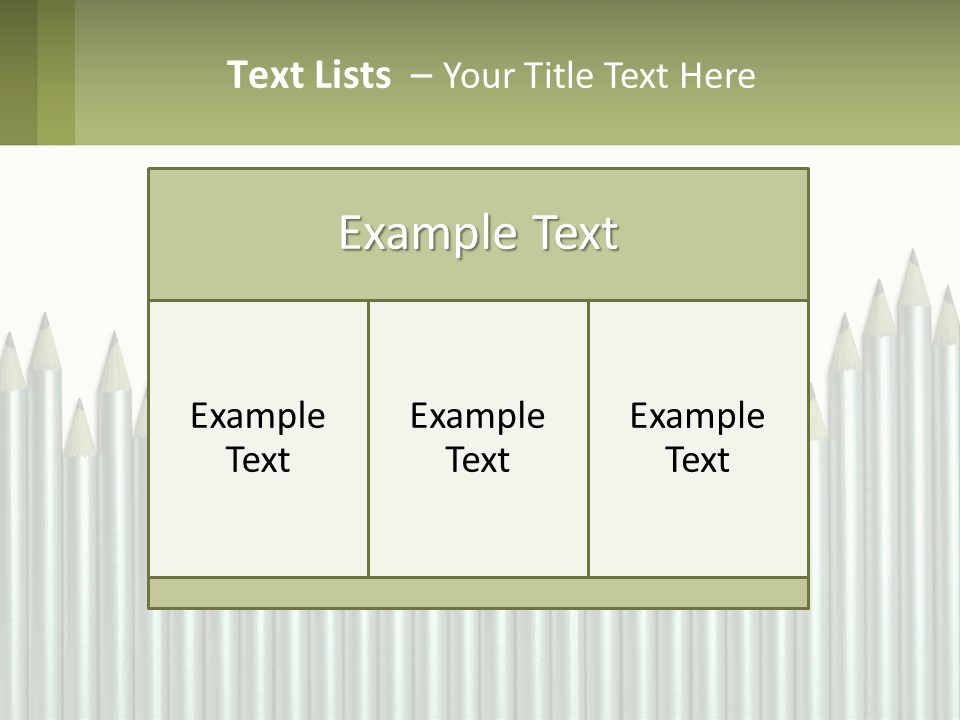 A Bunch Of Pencils Are Lined Up In A Row PowerPoint Template