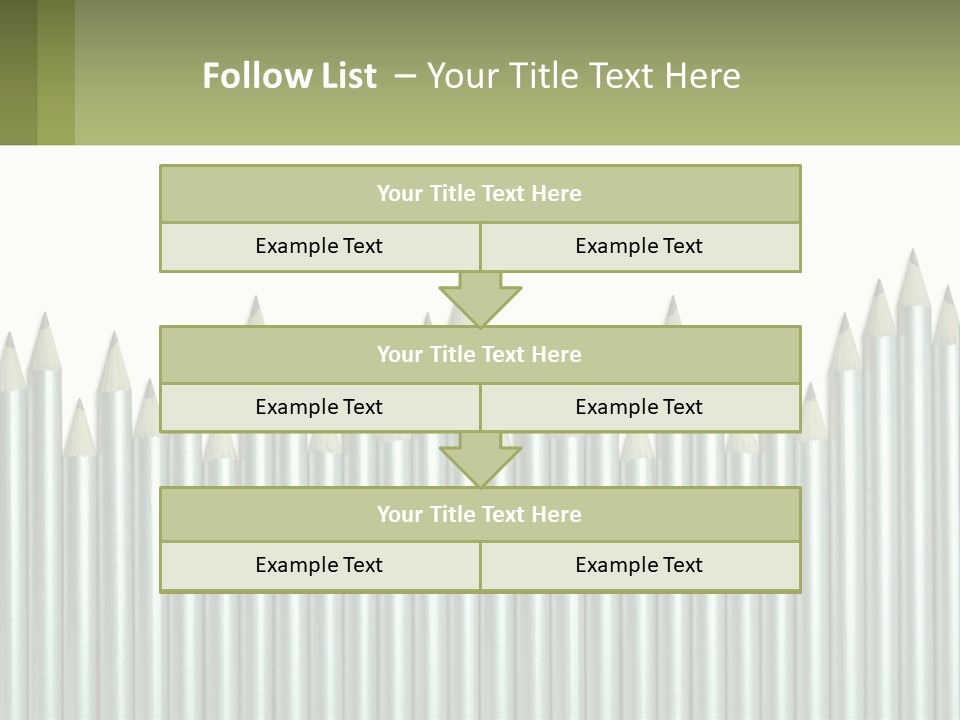 A Bunch Of Pencils Are Lined Up In A Row PowerPoint Template