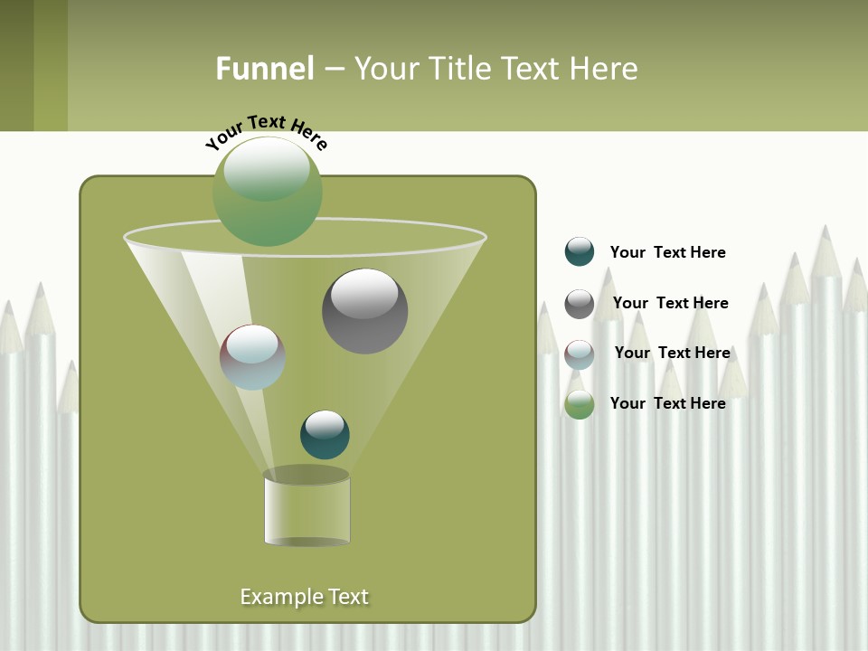 A Bunch Of Pencils Are Lined Up In A Row PowerPoint Template