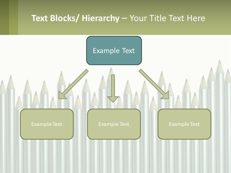 A Bunch Of Pencils Are Lined Up In A Row PowerPoint Template