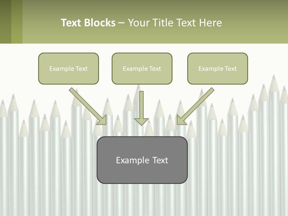 A Bunch Of Pencils Are Lined Up In A Row PowerPoint Template