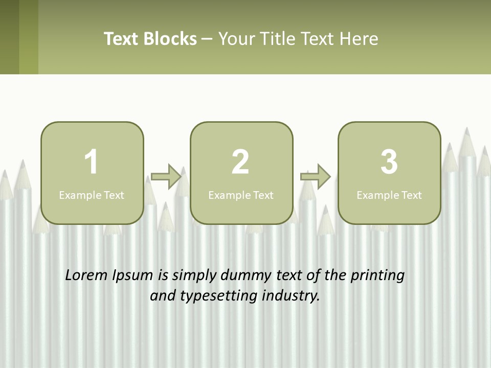 A Bunch Of Pencils Are Lined Up In A Row PowerPoint Template