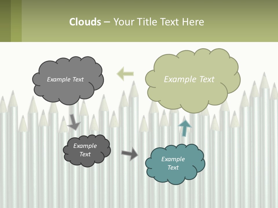 A Bunch Of Pencils Are Lined Up In A Row PowerPoint Template