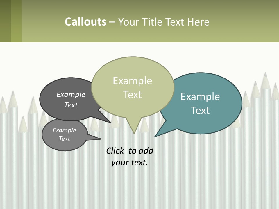 A Bunch Of Pencils Are Lined Up In A Row PowerPoint Template