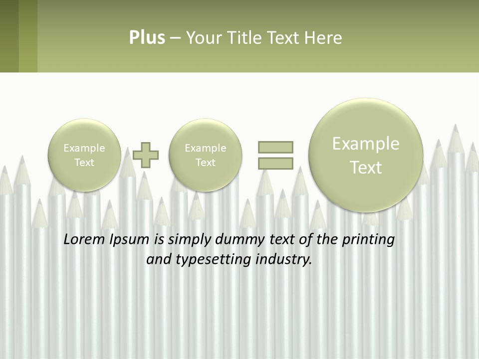 A Bunch Of Pencils Are Lined Up In A Row PowerPoint Template