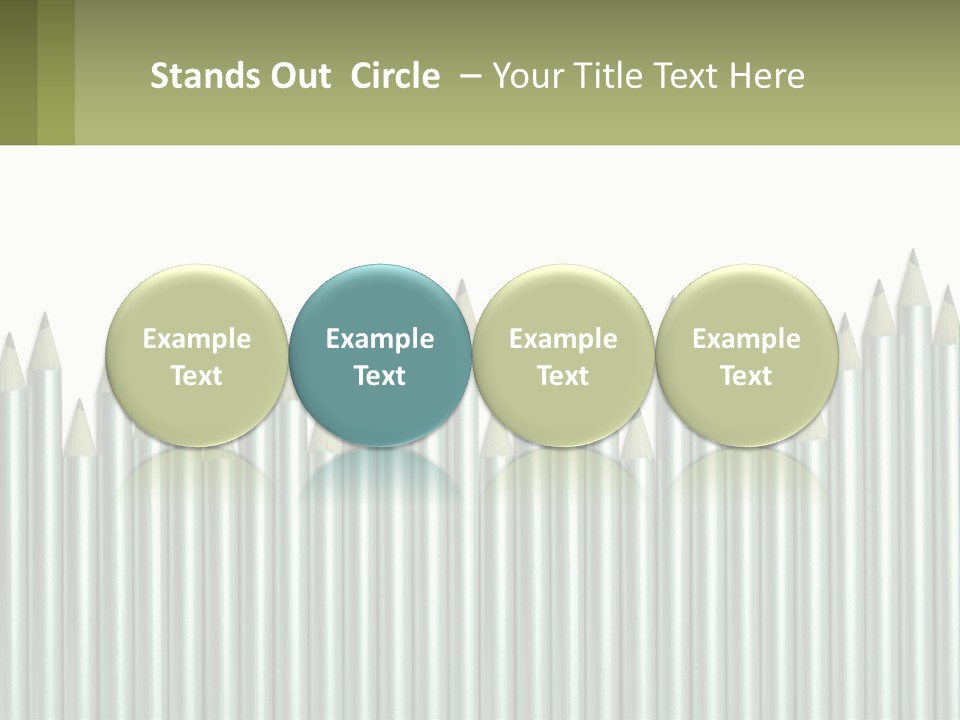 A Bunch Of Pencils Are Lined Up In A Row PowerPoint Template