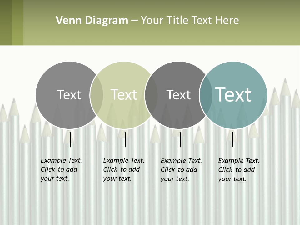 A Bunch Of Pencils Are Lined Up In A Row PowerPoint Template