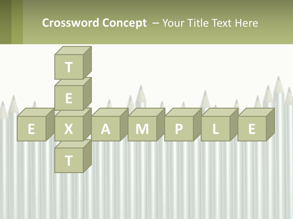 A Bunch Of Pencils Are Lined Up In A Row PowerPoint Template