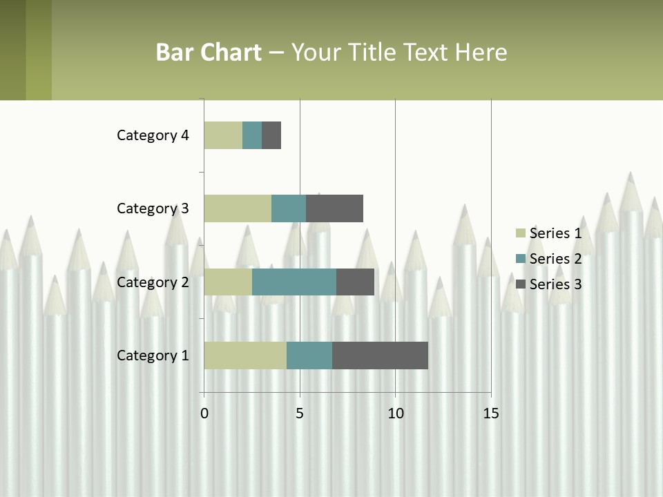 A Bunch Of Pencils Are Lined Up In A Row PowerPoint Template