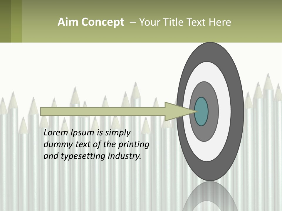 A Bunch Of Pencils Are Lined Up In A Row PowerPoint Template