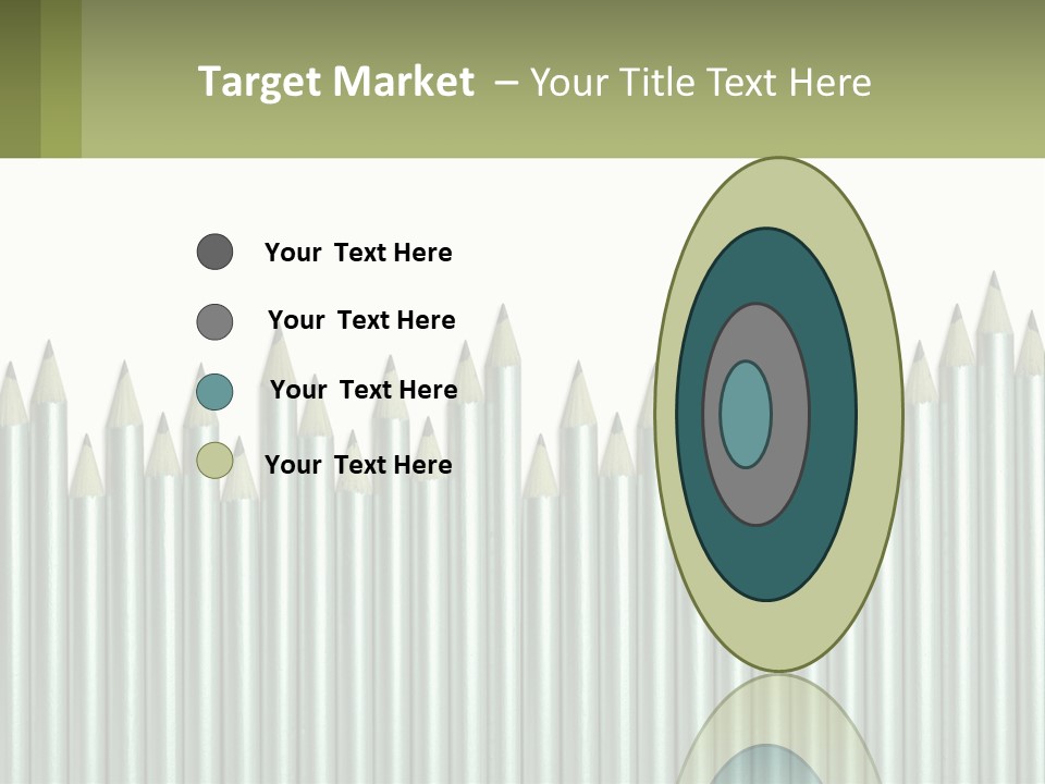 A Bunch Of Pencils Are Lined Up In A Row PowerPoint Template