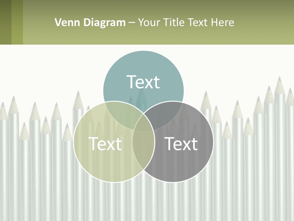 A Bunch Of Pencils Are Lined Up In A Row PowerPoint Template
