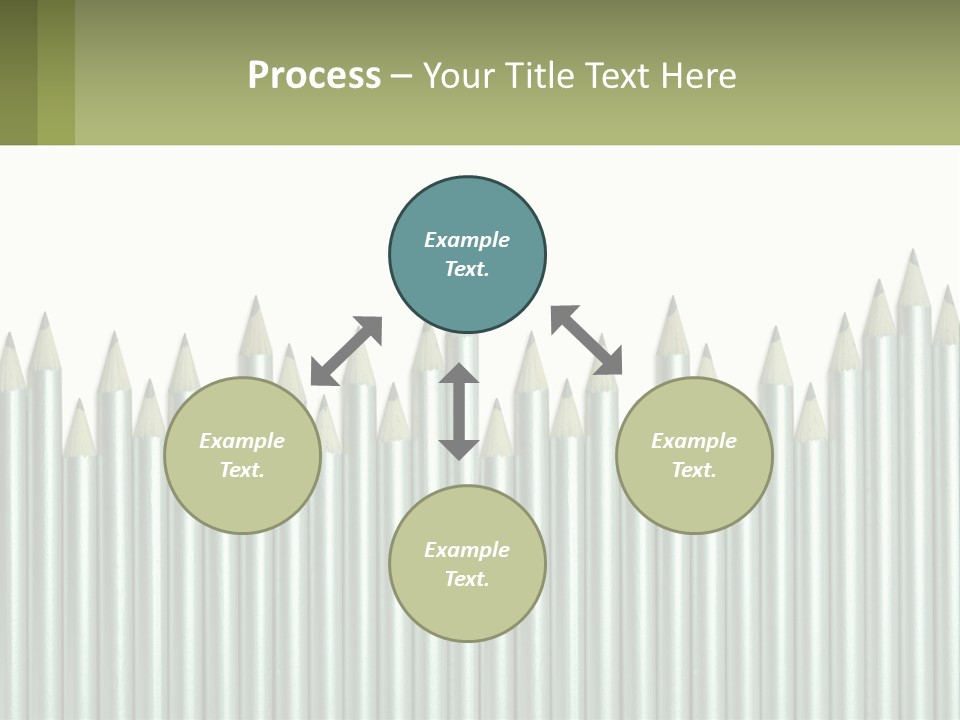 A Bunch Of Pencils Are Lined Up In A Row PowerPoint Template
