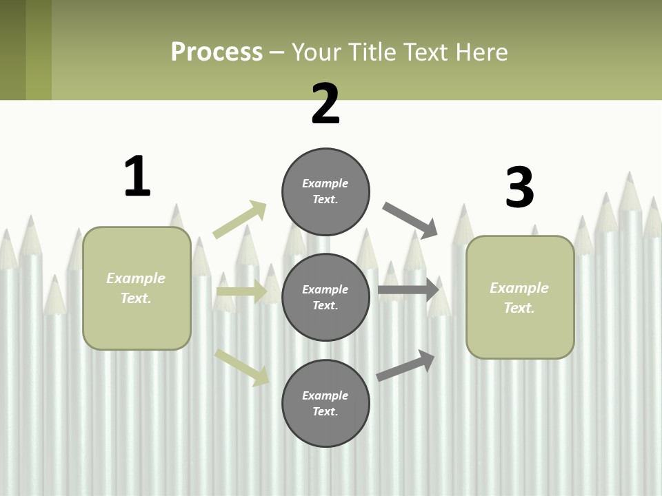 A Bunch Of Pencils Are Lined Up In A Row PowerPoint Template