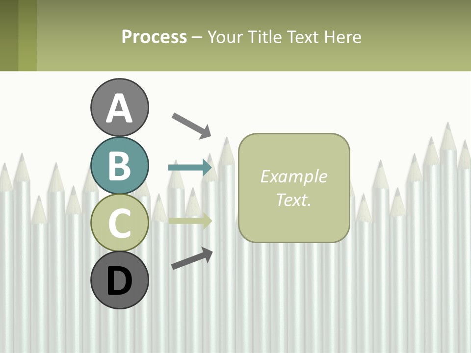 A Bunch Of Pencils Are Lined Up In A Row PowerPoint Template