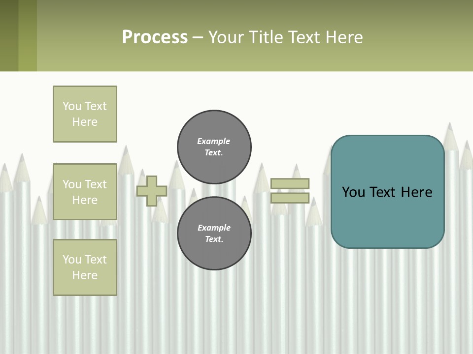 A Bunch Of Pencils Are Lined Up In A Row PowerPoint Template