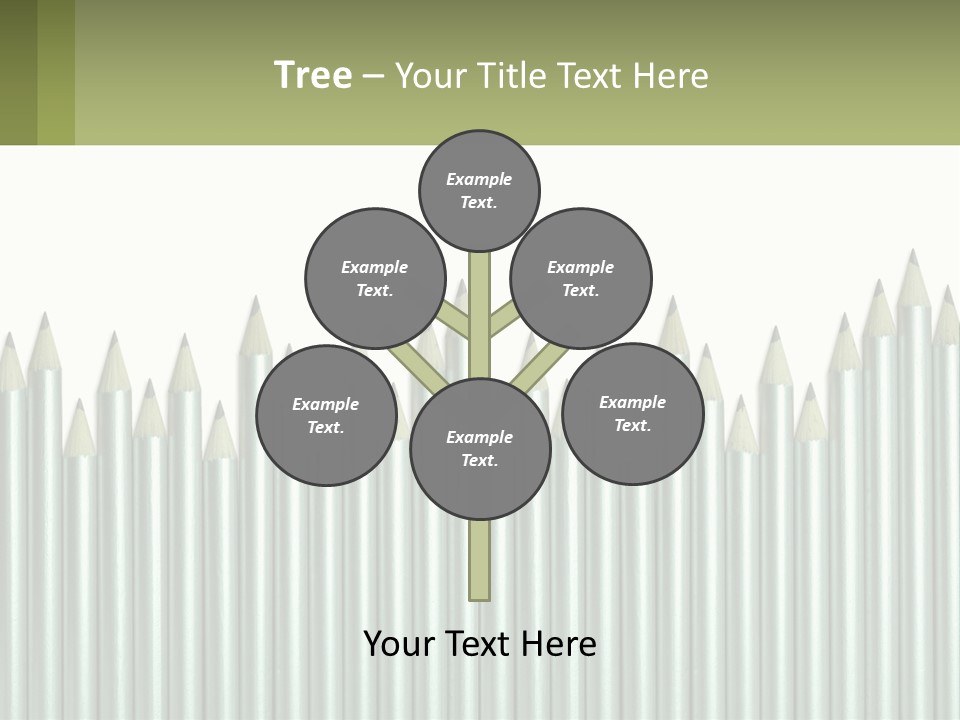 A Bunch Of Pencils Are Lined Up In A Row PowerPoint Template