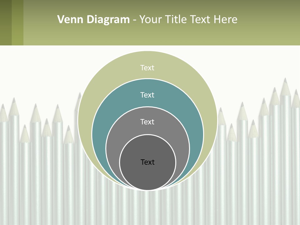 A Bunch Of Pencils Are Lined Up In A Row PowerPoint Template