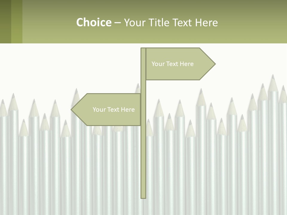A Bunch Of Pencils Are Lined Up In A Row PowerPoint Template