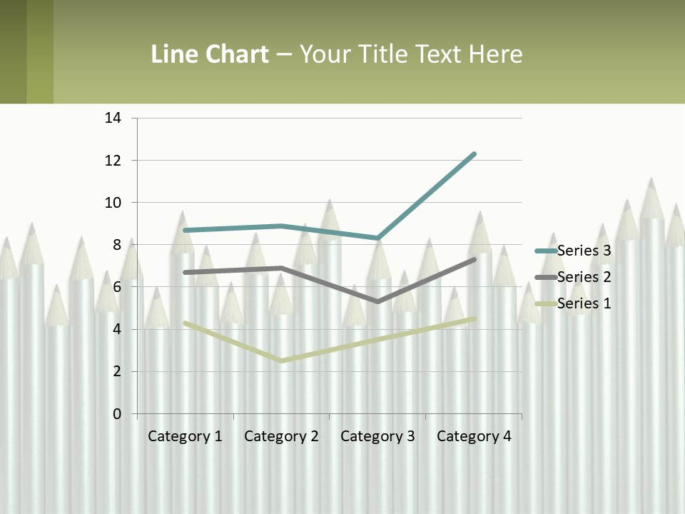 A Bunch Of Pencils Are Lined Up In A Row PowerPoint Template