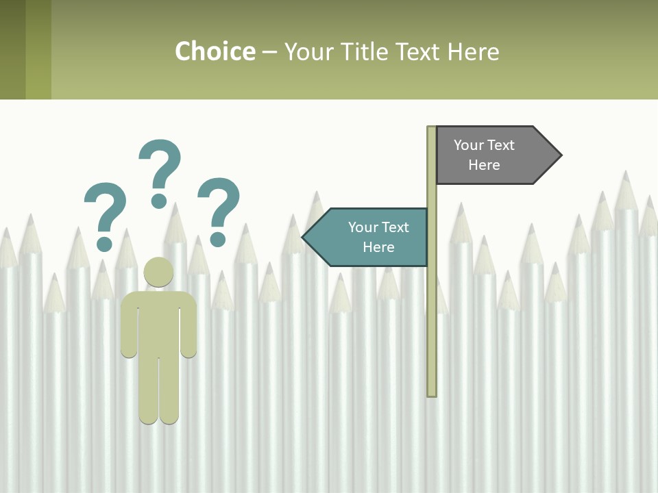 A Bunch Of Pencils Are Lined Up In A Row PowerPoint Template