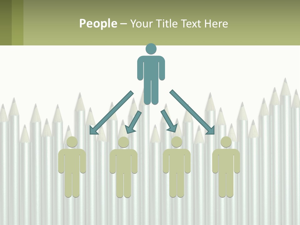 A Bunch Of Pencils Are Lined Up In A Row PowerPoint Template