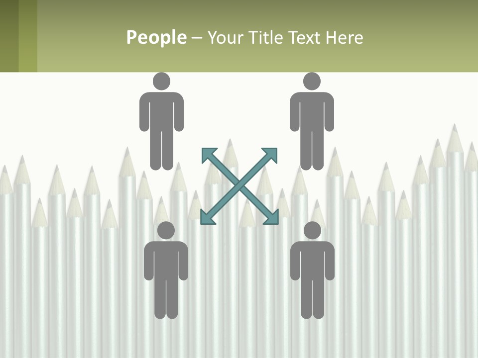 A Bunch Of Pencils Are Lined Up In A Row PowerPoint Template