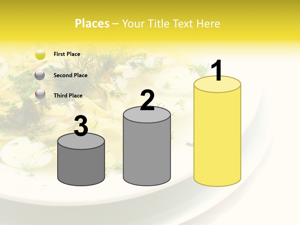 A Plate Of Pasta With Parsley On Top Of It PowerPoint Template