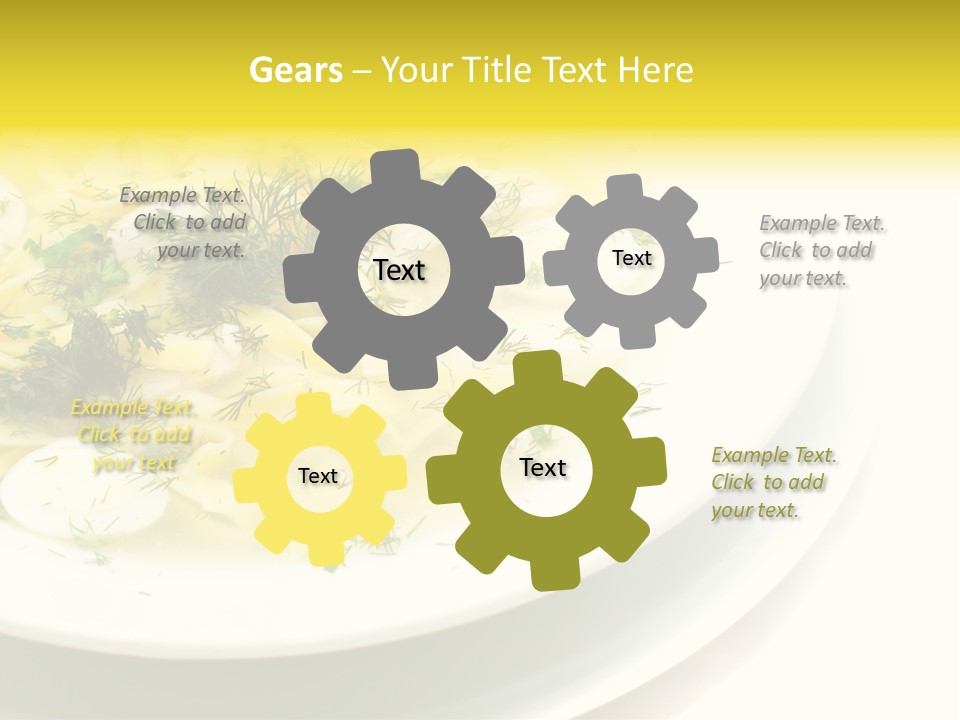 A Plate Of Pasta With Parsley On Top Of It PowerPoint Template