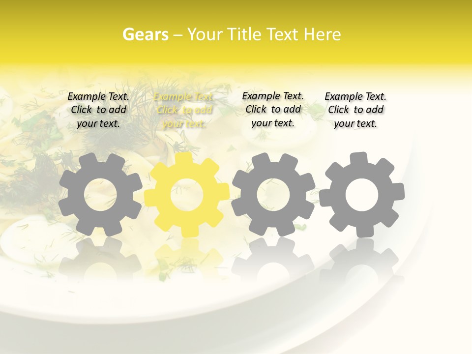 A Plate Of Pasta With Parsley On Top Of It PowerPoint Template