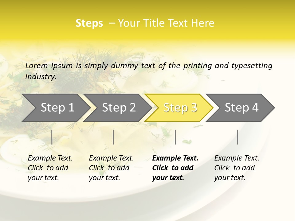A Plate Of Pasta With Parsley On Top Of It PowerPoint Template