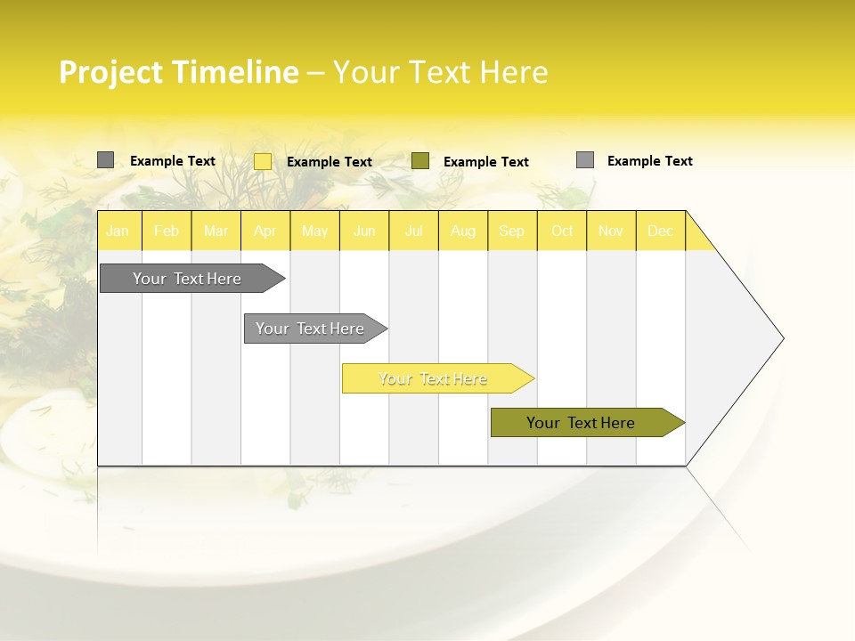A Plate Of Pasta With Parsley On Top Of It PowerPoint Template