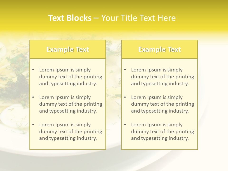 A Plate Of Pasta With Parsley On Top Of It PowerPoint Template
