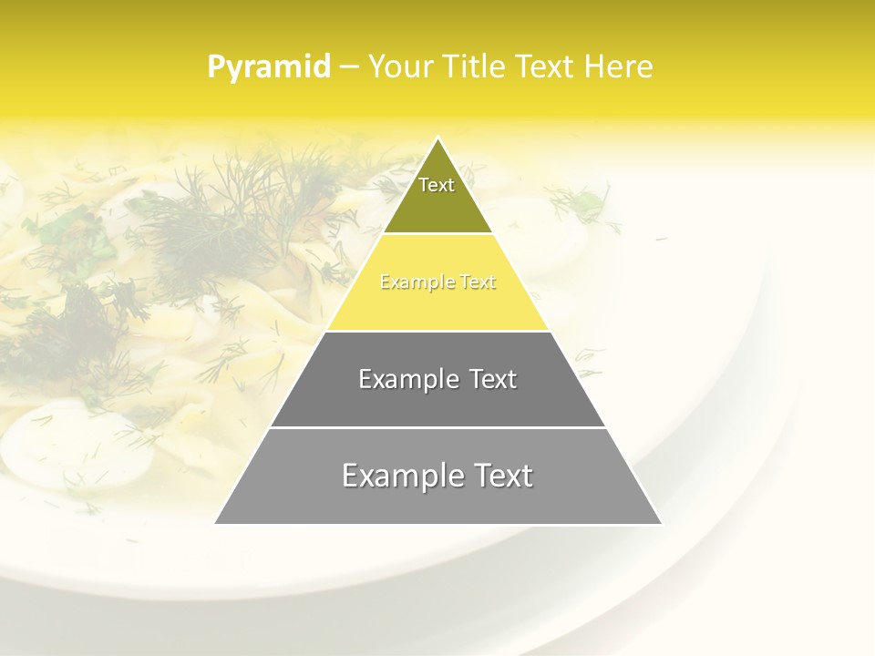 A Plate Of Pasta With Parsley On Top Of It PowerPoint Template