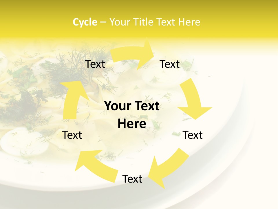 A Plate Of Pasta With Parsley On Top Of It PowerPoint Template