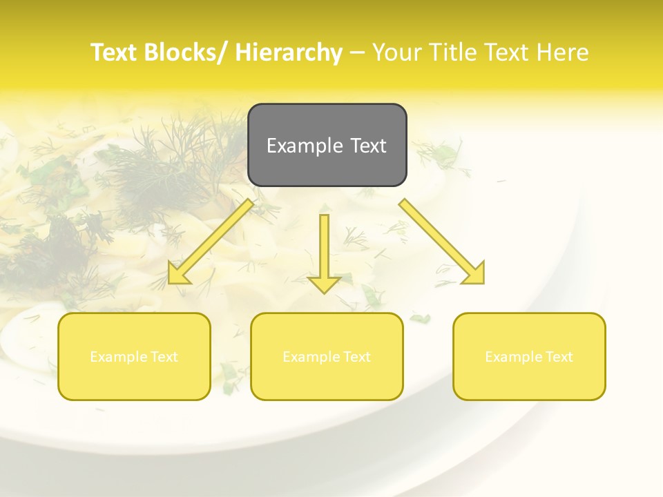 A Plate Of Pasta With Parsley On Top Of It PowerPoint Template