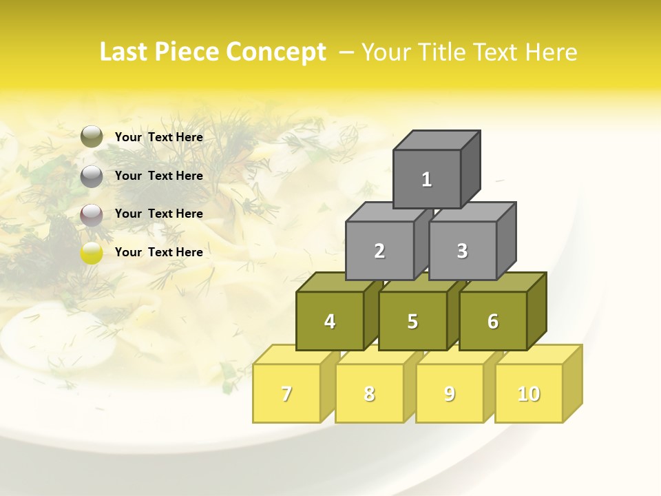 A Plate Of Pasta With Parsley On Top Of It PowerPoint Template