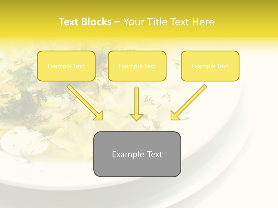 A Plate Of Pasta With Parsley On Top Of It PowerPoint Template